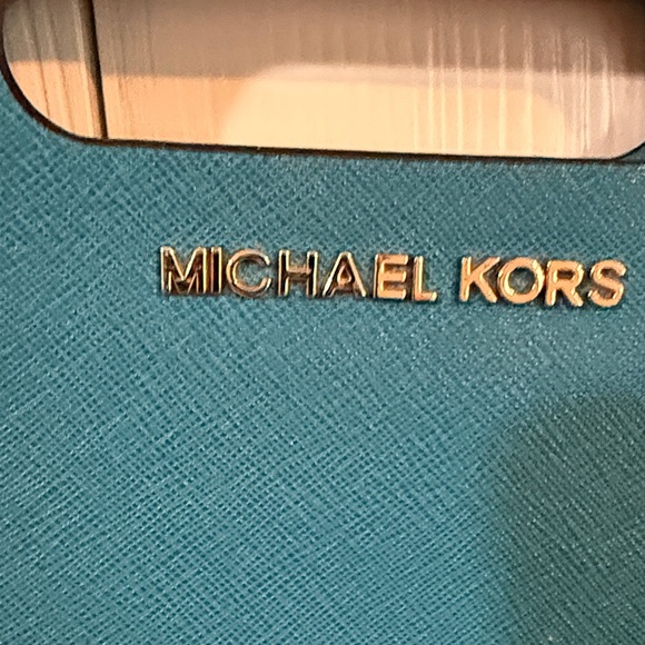 Michael Kors Teal Clutch Bag - Picture 2 of 7